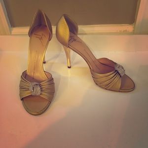 Giuseppe Zanotti Gold Pumps - Worn Once